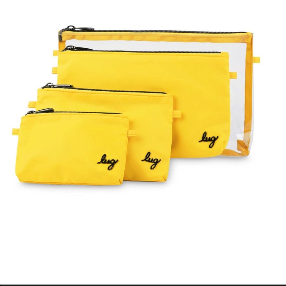 Lug Tackle 4pc Storage Pouches Yellow NWT